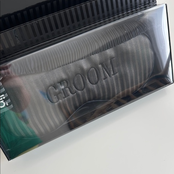 Slip groom pure silk sleep mask wedding limited edition NEW with Tags NWT - Picture 2 of 4